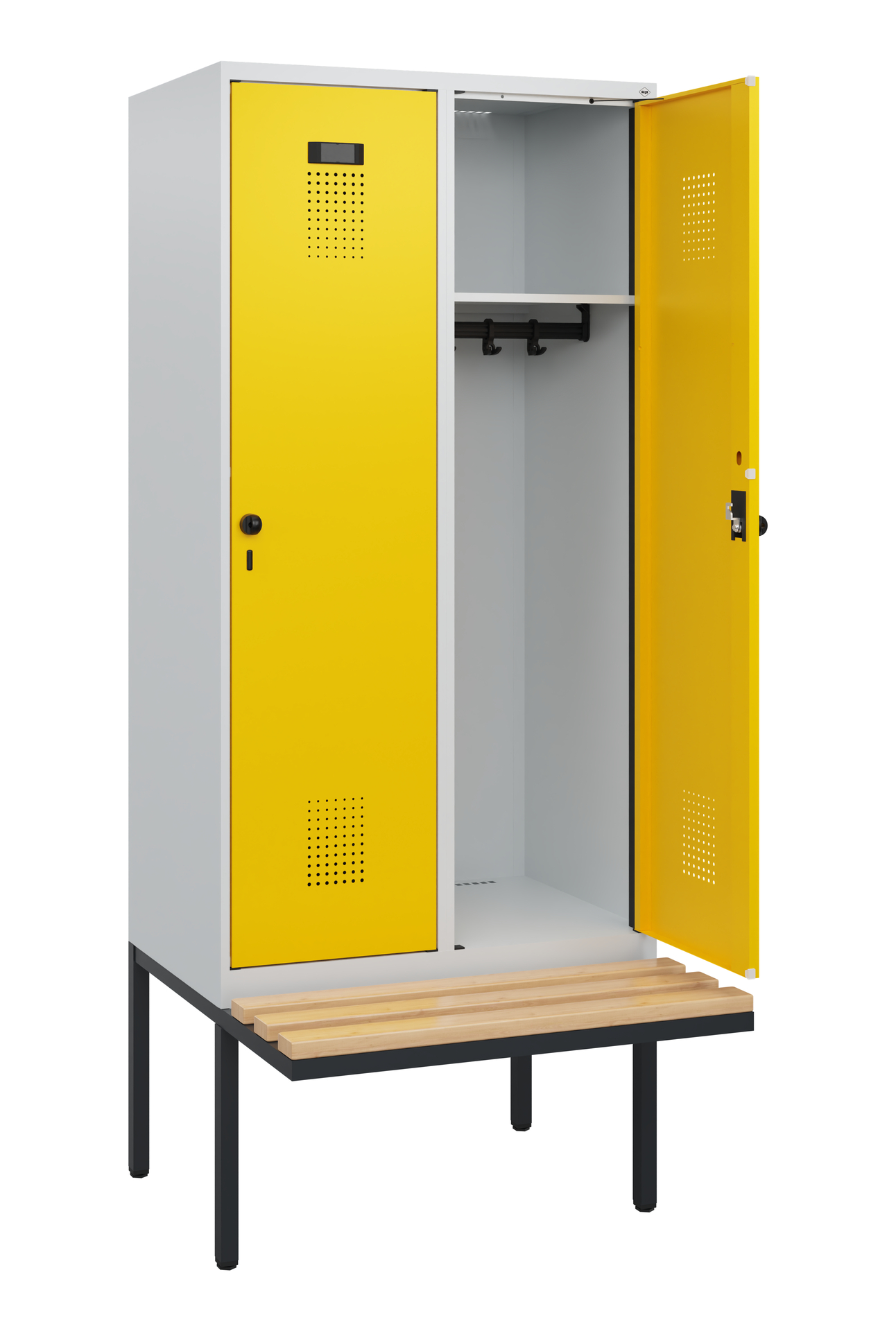 C+P Spind Evolo PLUS, Bank, 2 Abteile, 1950x800x81