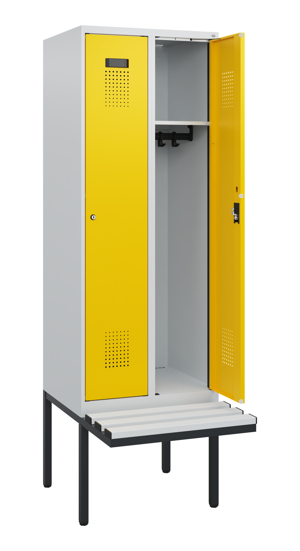 C+P Spind Evolo PLUS, Bank, 2 Abteile, 1950x600x81