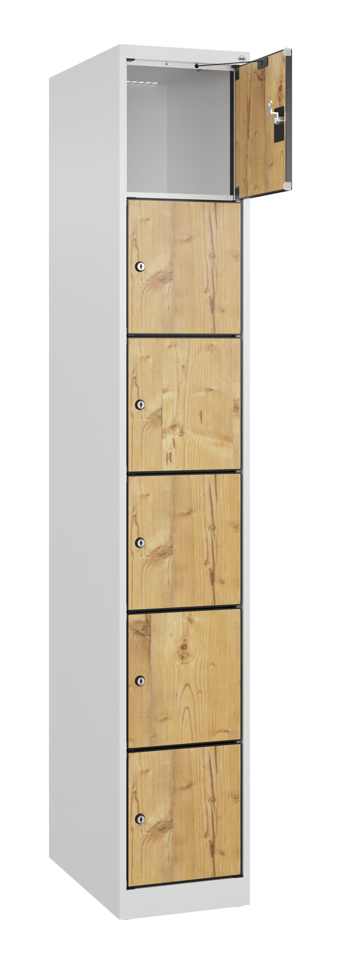C+P Schlie�fachschrank Evolo PLUS, 6 F�cher, 1850x300x500mm