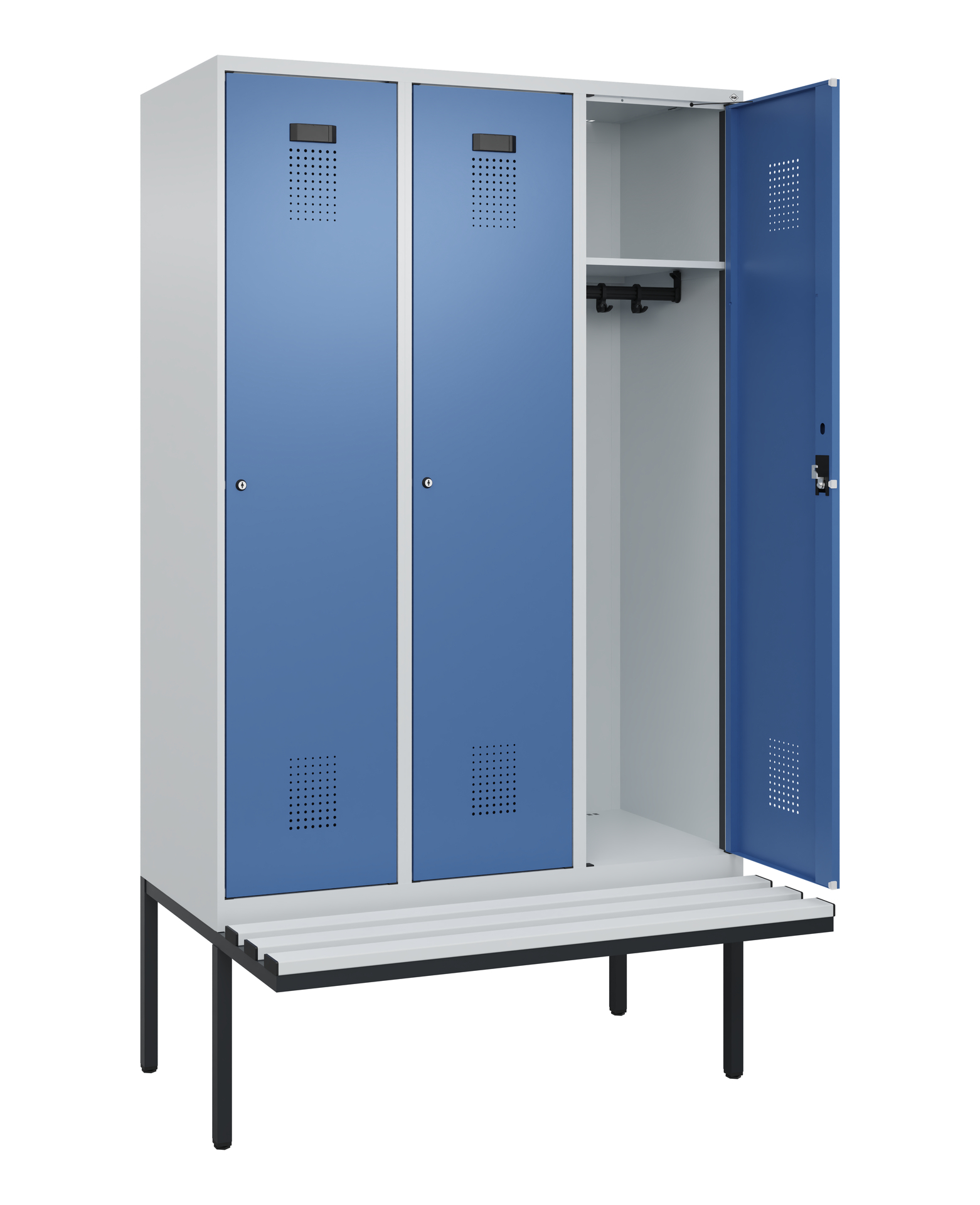 C+P Spind Evolo PLUS, Bank, 3 Abteile, 2120x1200x8