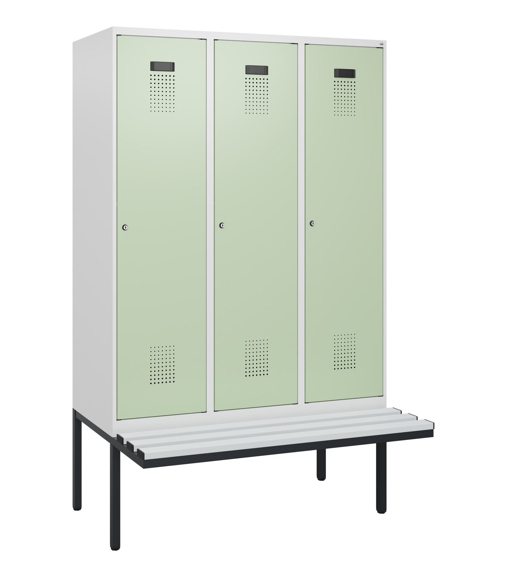 C+P Spind Evolo PLUS, Bank, 3 Abteile, 1950x1200x8