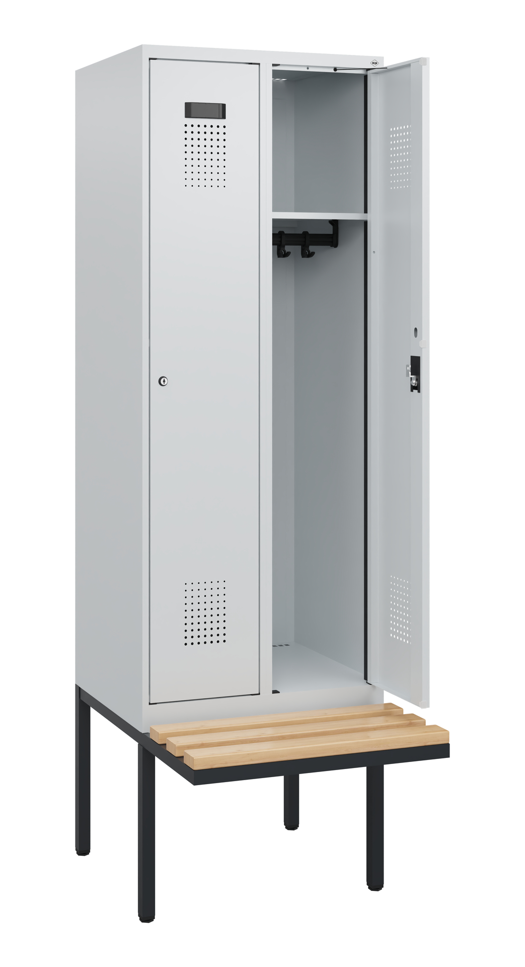 C+P Spind Evolo PLUS, Bank, 2 Abteile, 1950x600x81