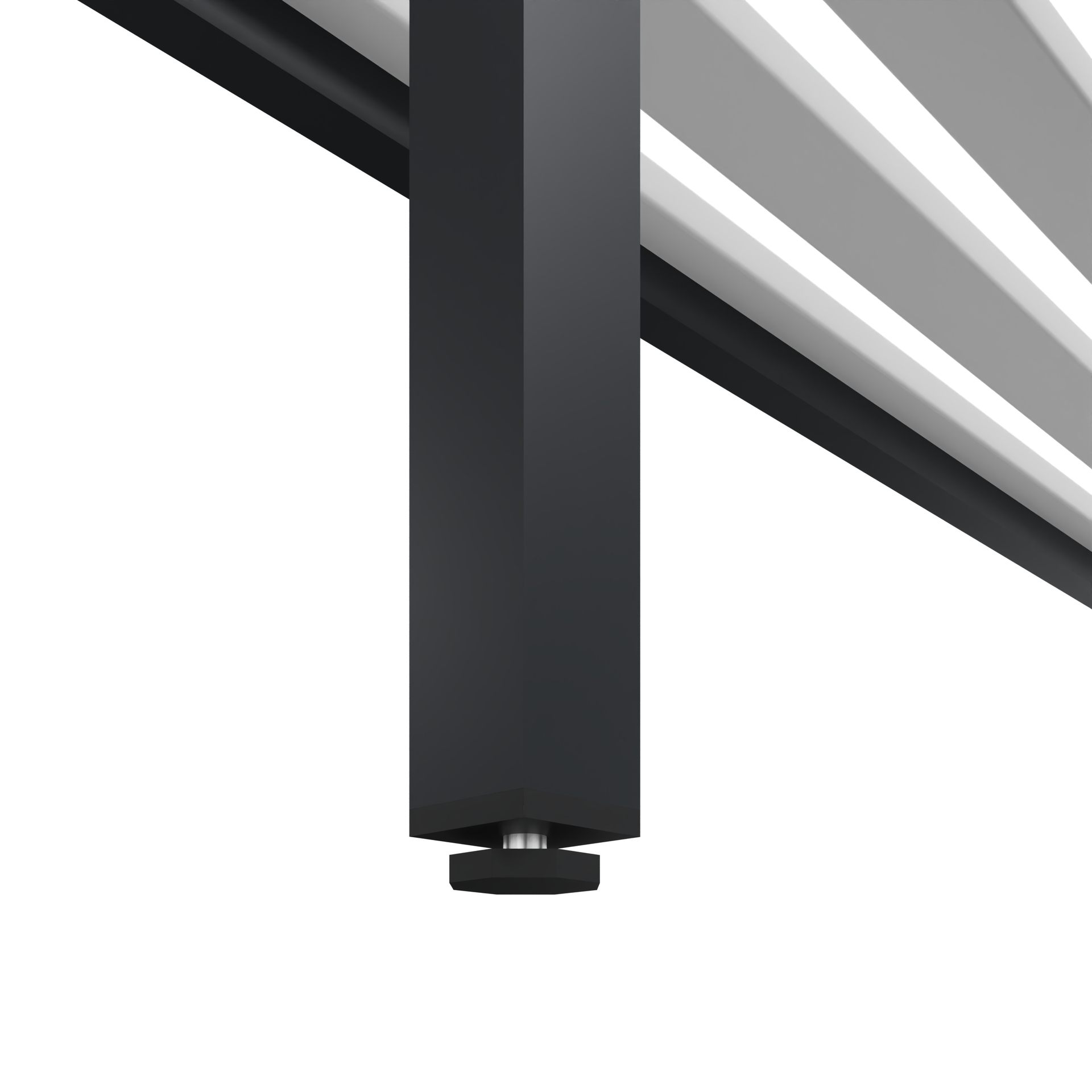 C+P Sitzbank Solid, 450x1500x358mm, 7021/Weiß