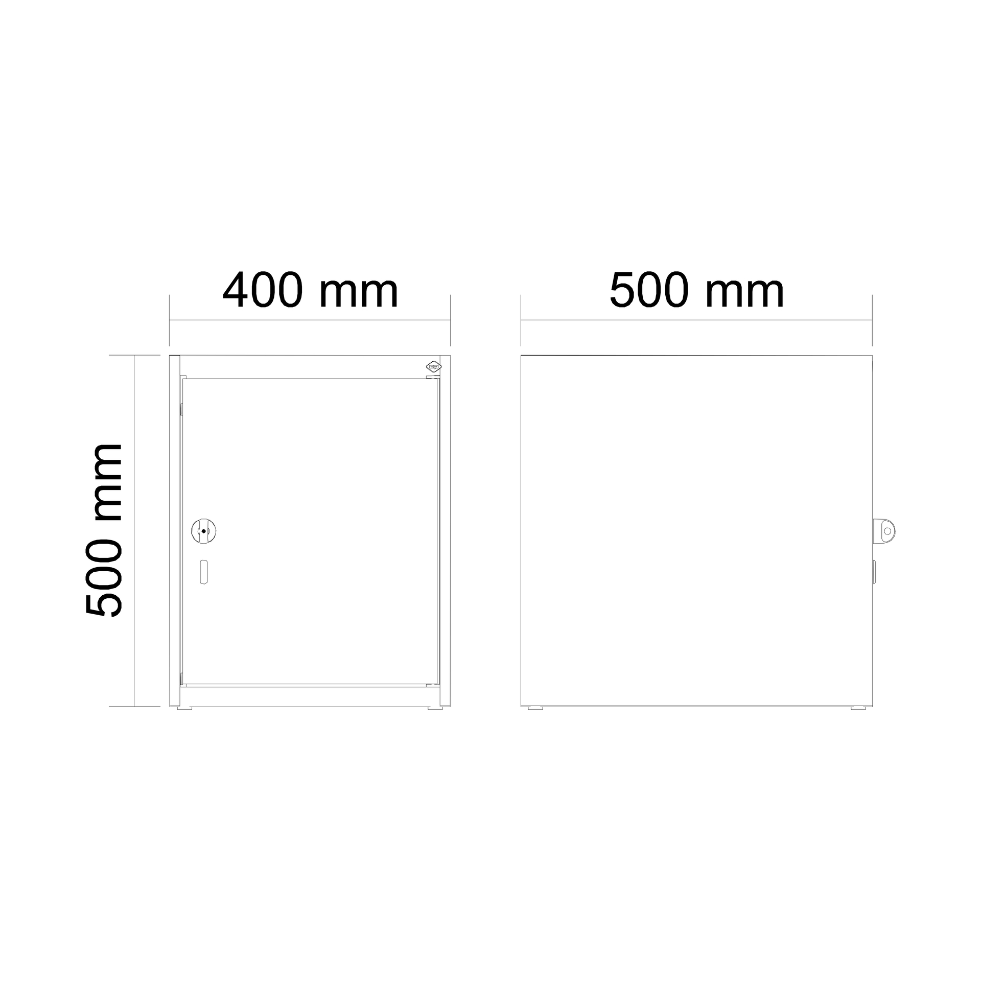 C+P Aufsatzschrank Evolo PLUS, 1 Abteil, 500x400x5
