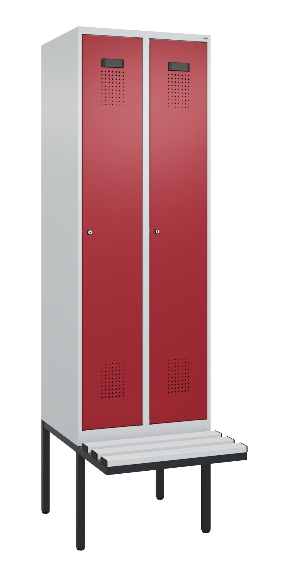 C+P Spind Evolo PLUS, Bank, 2 Abteil, 2120x600x815