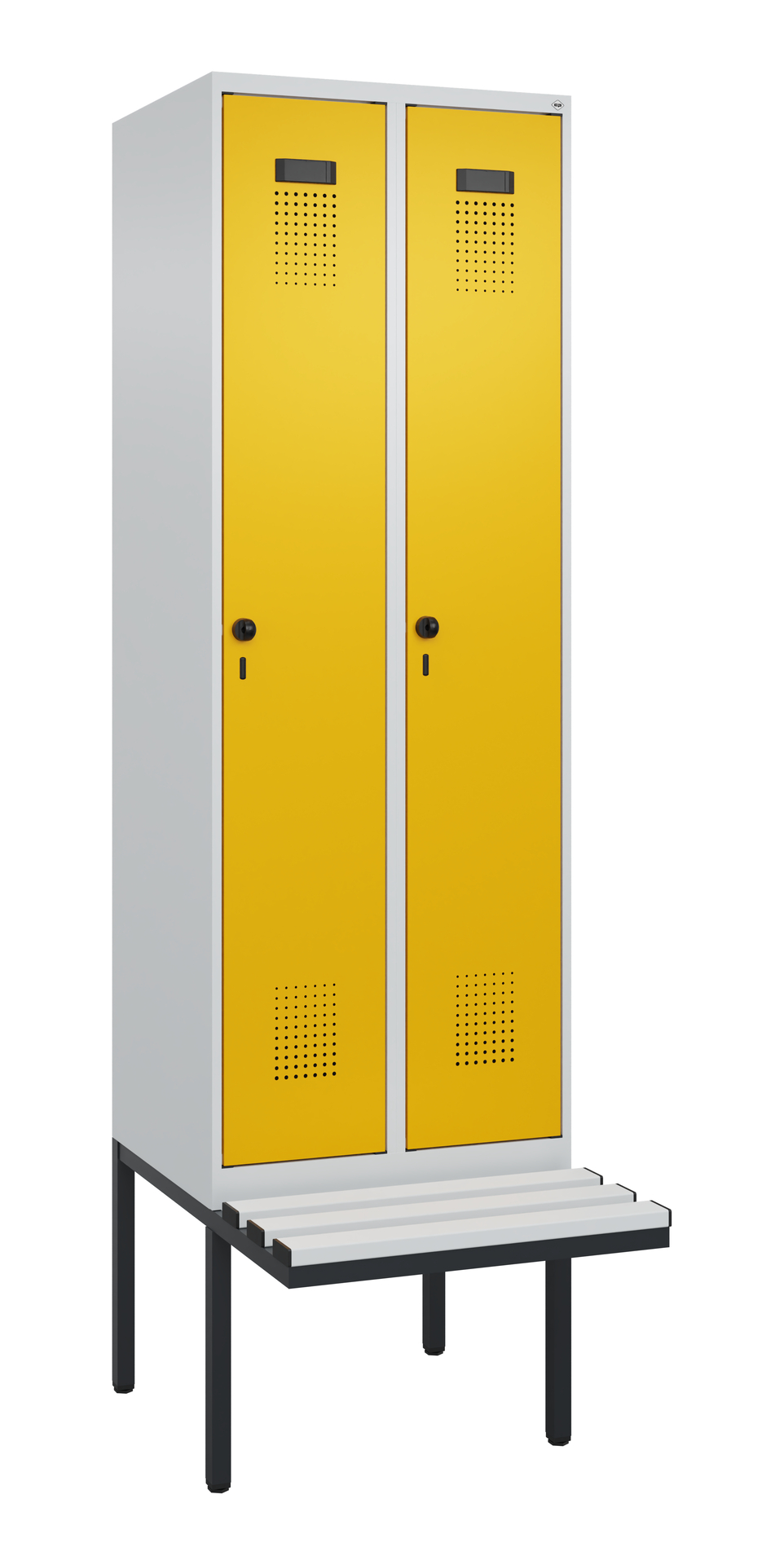 C+P Spind Evolo PLUS, Bank, 2 Abteil, 2120x600x815