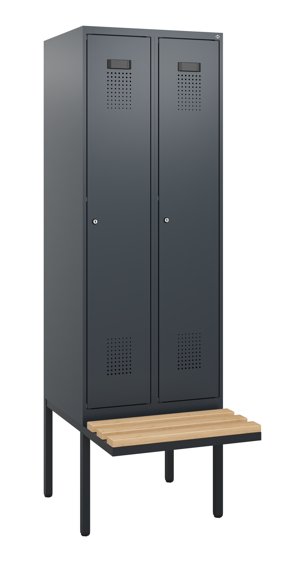 C+P Spind Evolo PLUS, Bank, 2 Abteile, 1950x600x81