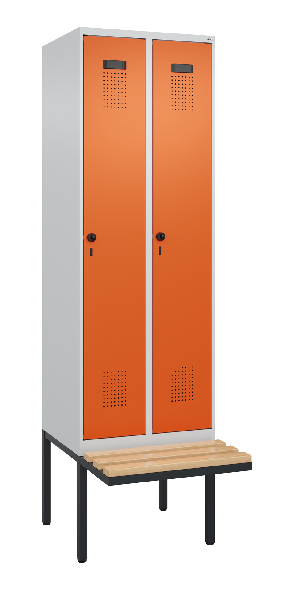 C+P Spind Evolo PLUS, Bank, 2 Abteil, 2120x600x815