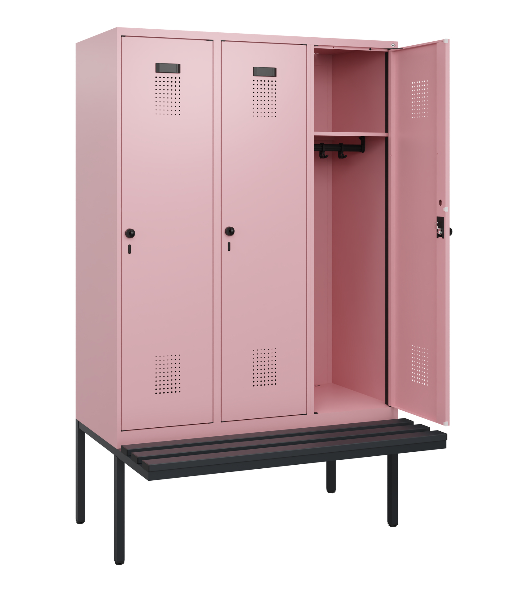 C+P Spind Evolo PLUS, Bank, 3 Abteile, 1950x1200x8