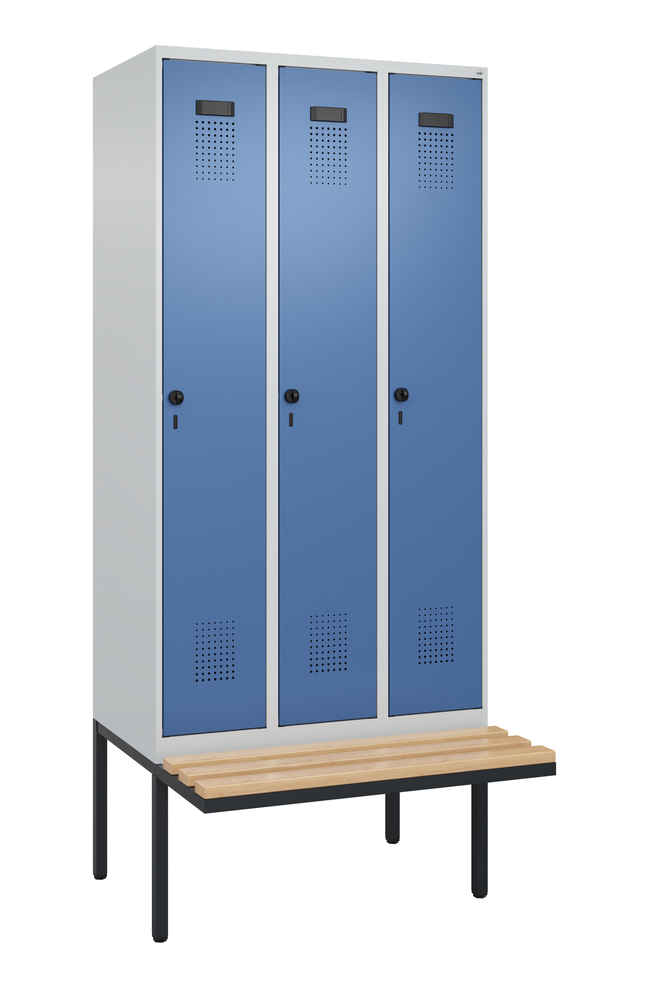 C+P Spind Evolo PLUS, Bank, 3 Abteile, 2120x900x81