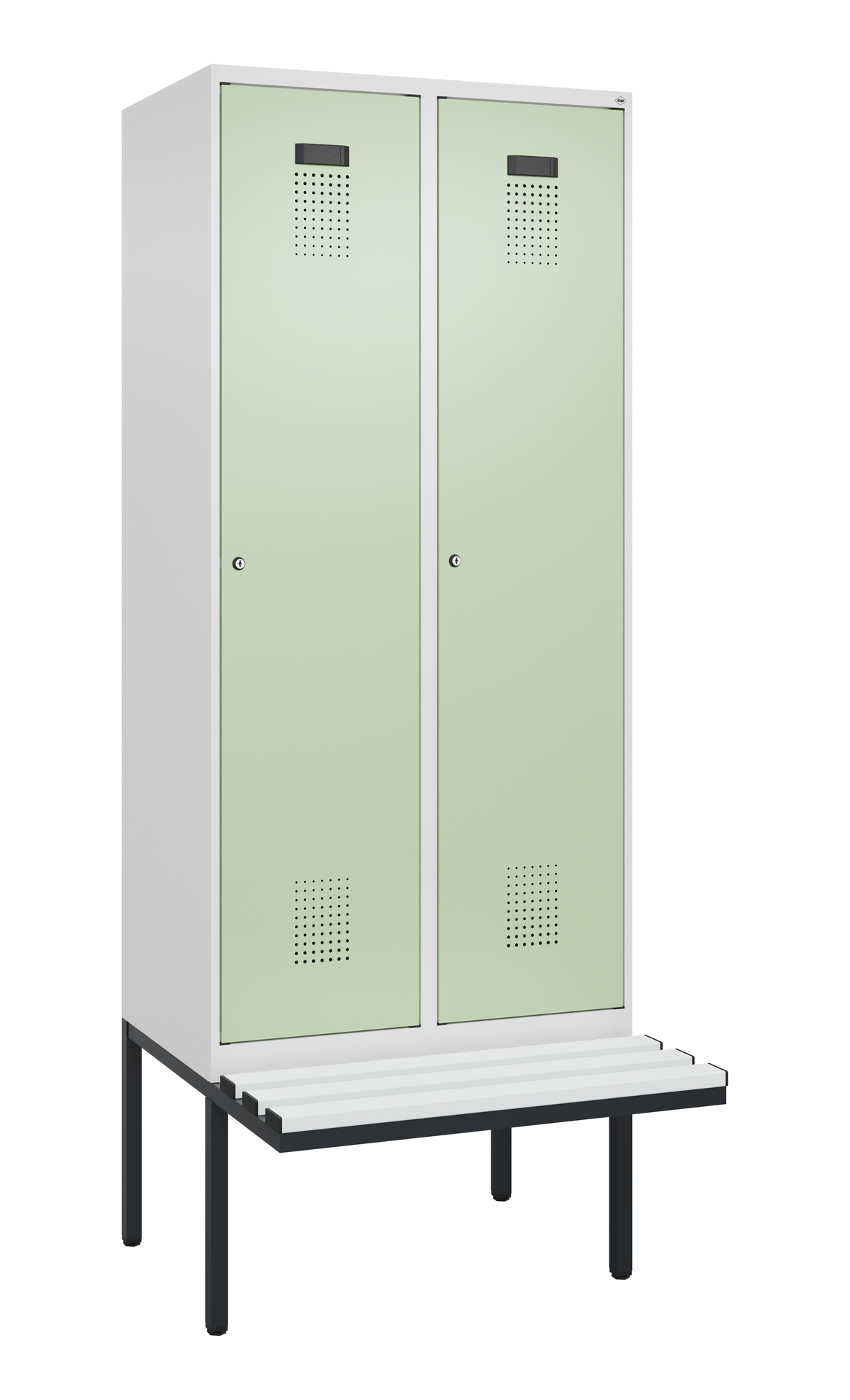 C+P Spind Evolo PLUS, Bank, 2 Abteile, 2120x800x81