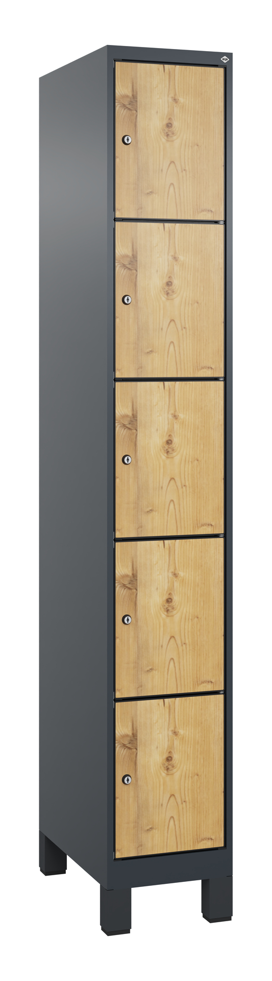 C+P Schlie�fachschrank Evolo PLUS, F��e, 5 F�cher, 1950x300x500mm