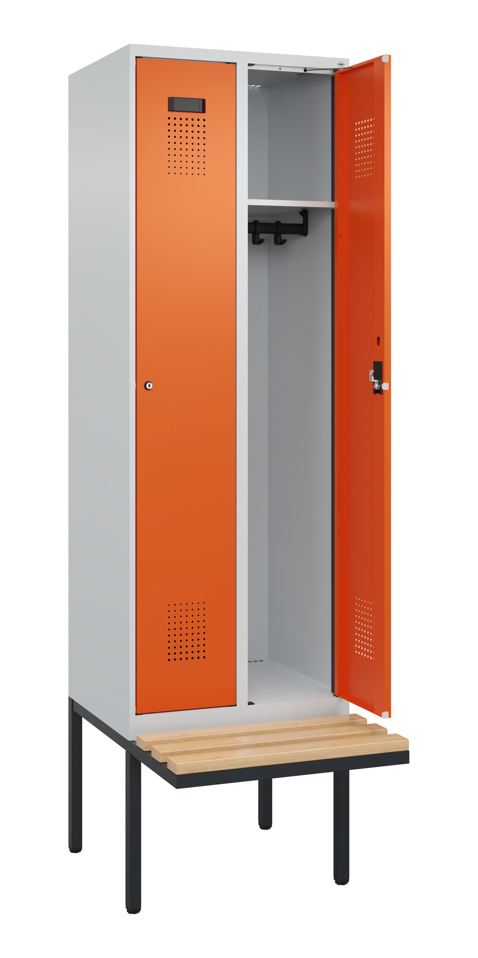 C+P Spind Evolo PLUS, Bank, 2 Abteil, 2120x600x815