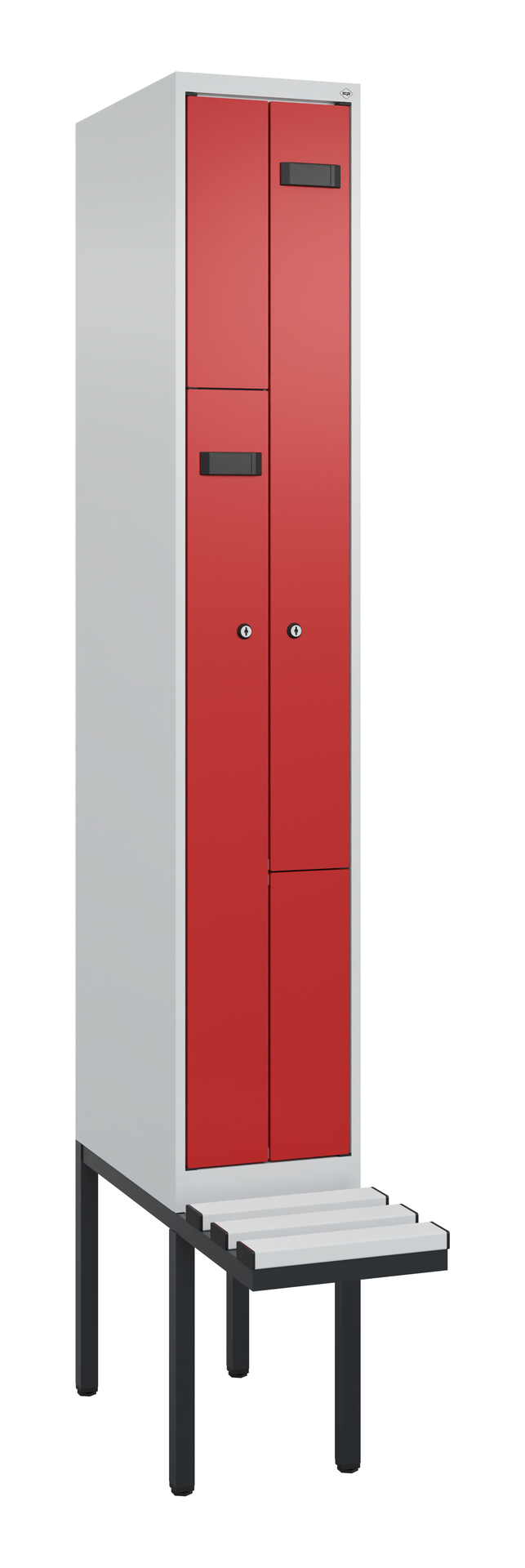 C+P Z-Spind Evolo PLUS, Bank, 2 Fächer, 2120x300x8