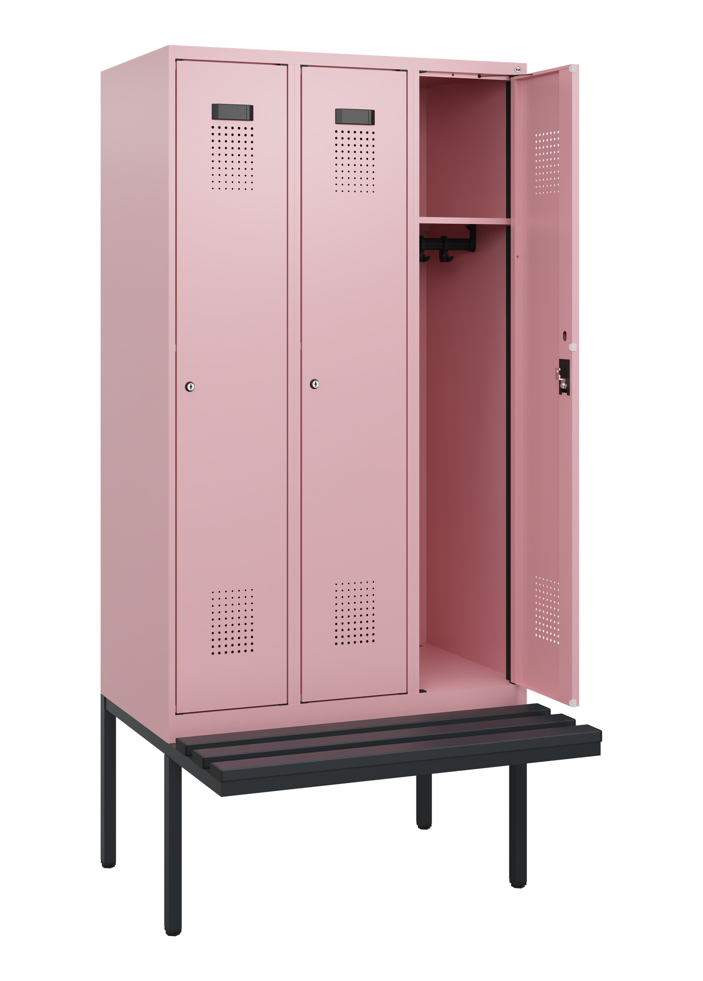 C+P Spind Evolo PLUS, Bank, 3 Abteile, 1950x900x81