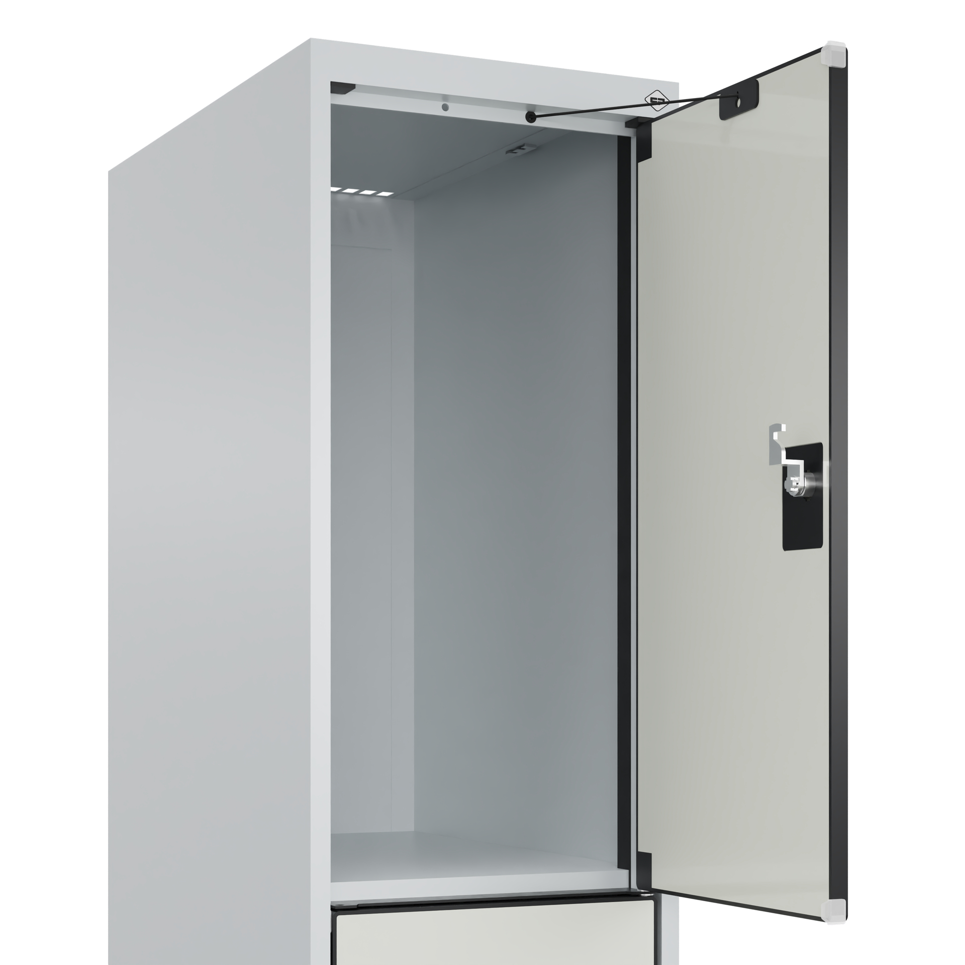C+P Schlie�fachschrank Evolo PLUS, Sockel, 3 F�cher, 1950x300x500mm
