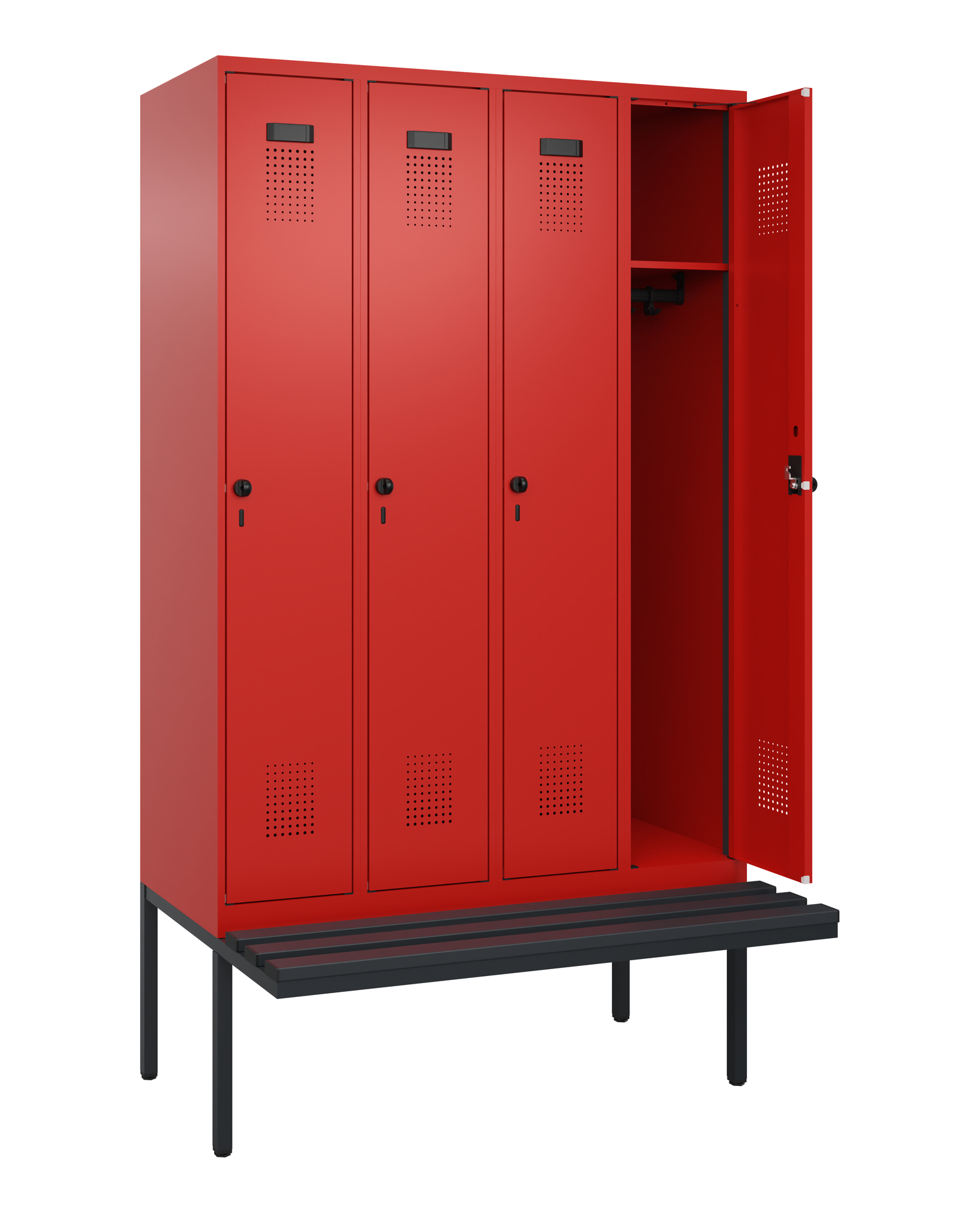 C+P Spind Evolo PLUS, Bank, 4 Abteile, 2120x1200x8