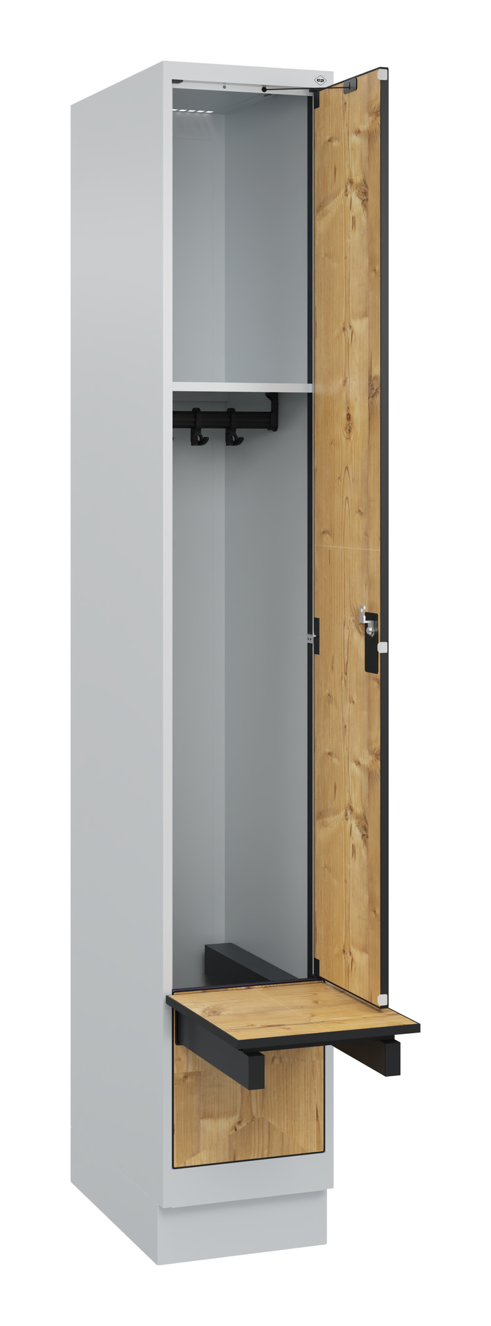 C+P Spind Evolo PLUS, Bank, 1 Abteil, 1950x300x815mm C+P Spind Evolo PLUS, Bank, 1 Abteil, 1950x300x815mm