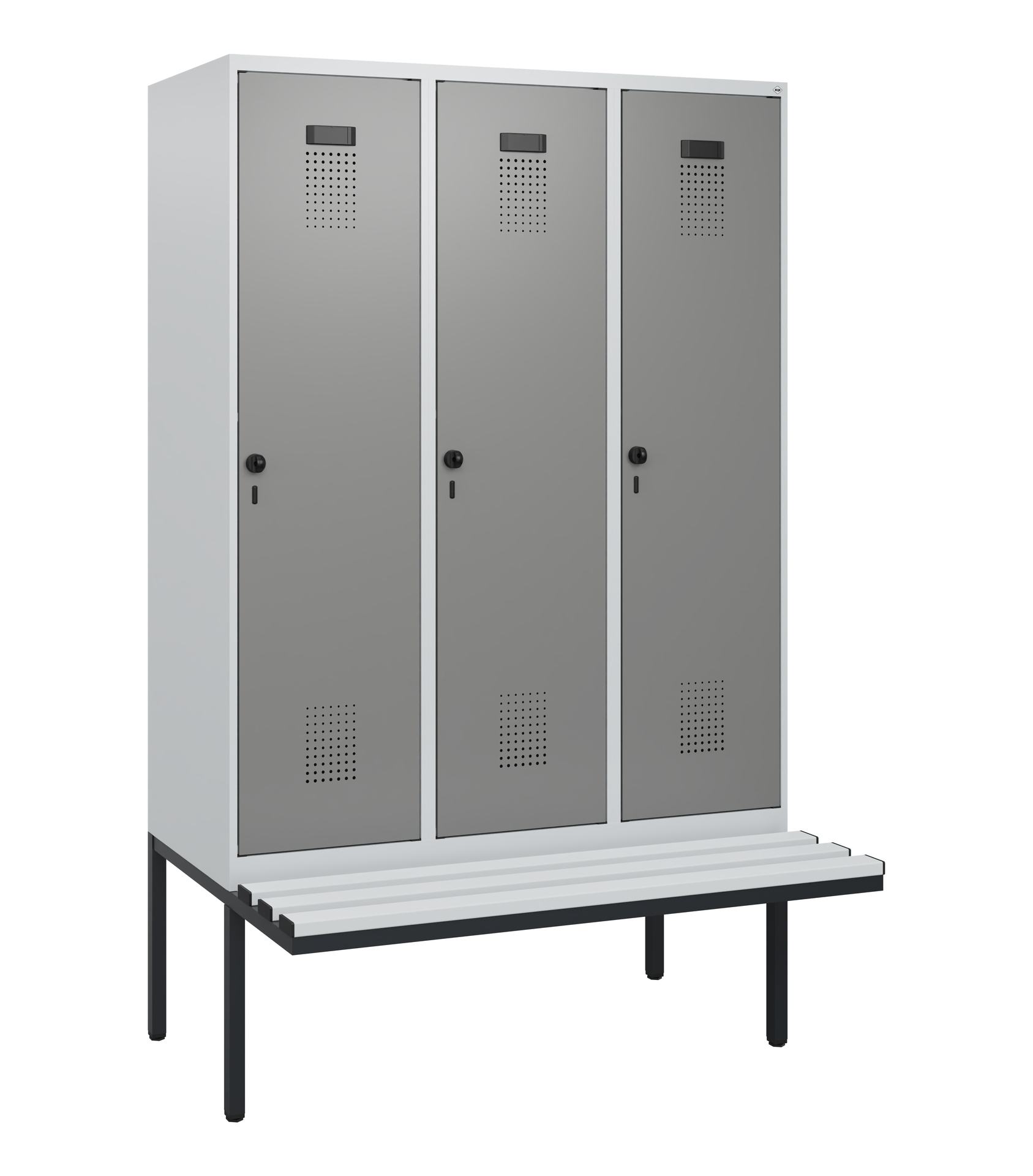 C+P Spind Evolo PLUS, Bank, 3 Abteile, 1950x1200x8