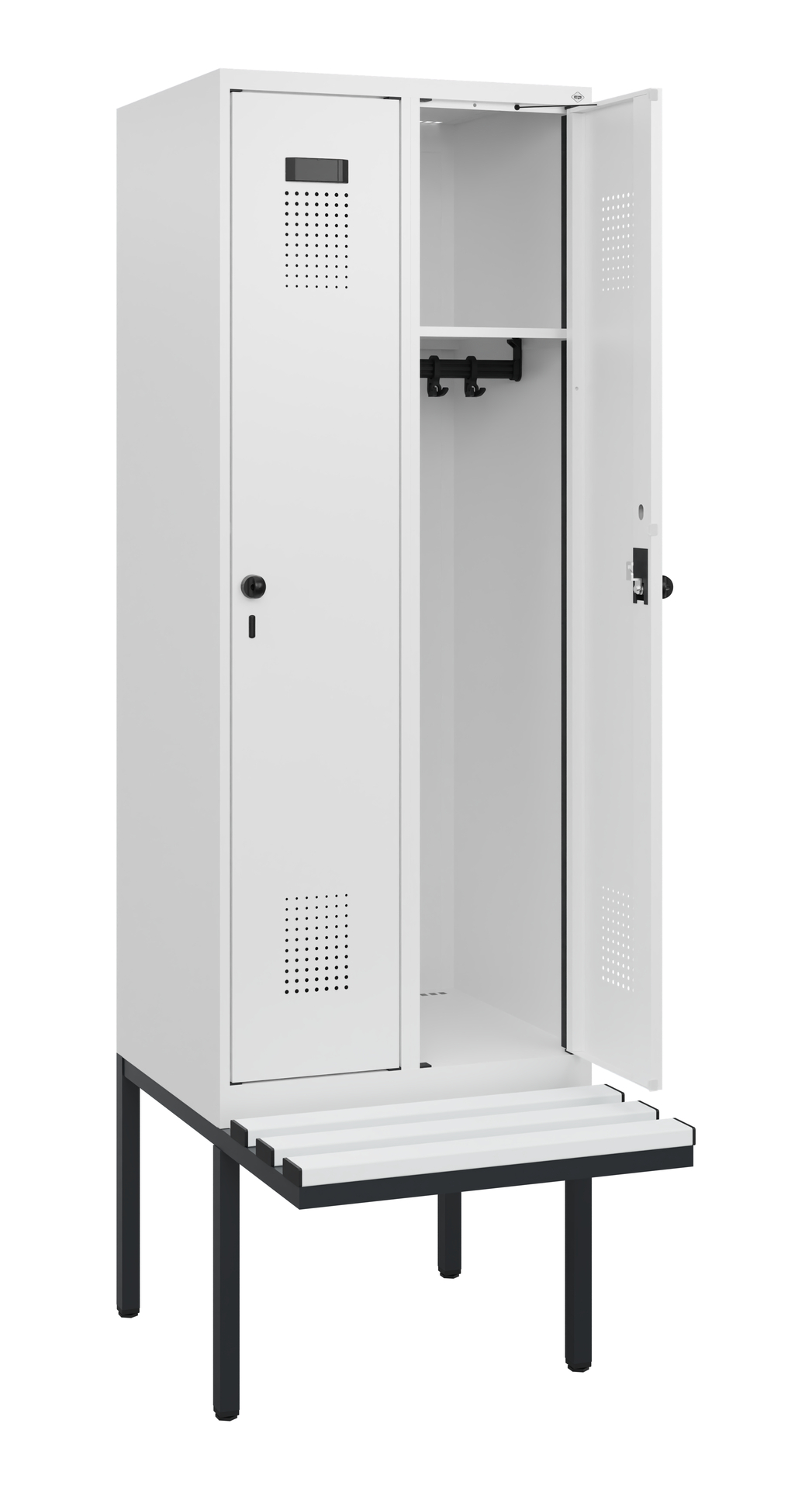 C+P Spind Evolo PLUS, Bank, 2 Abteile, 1950x600x81