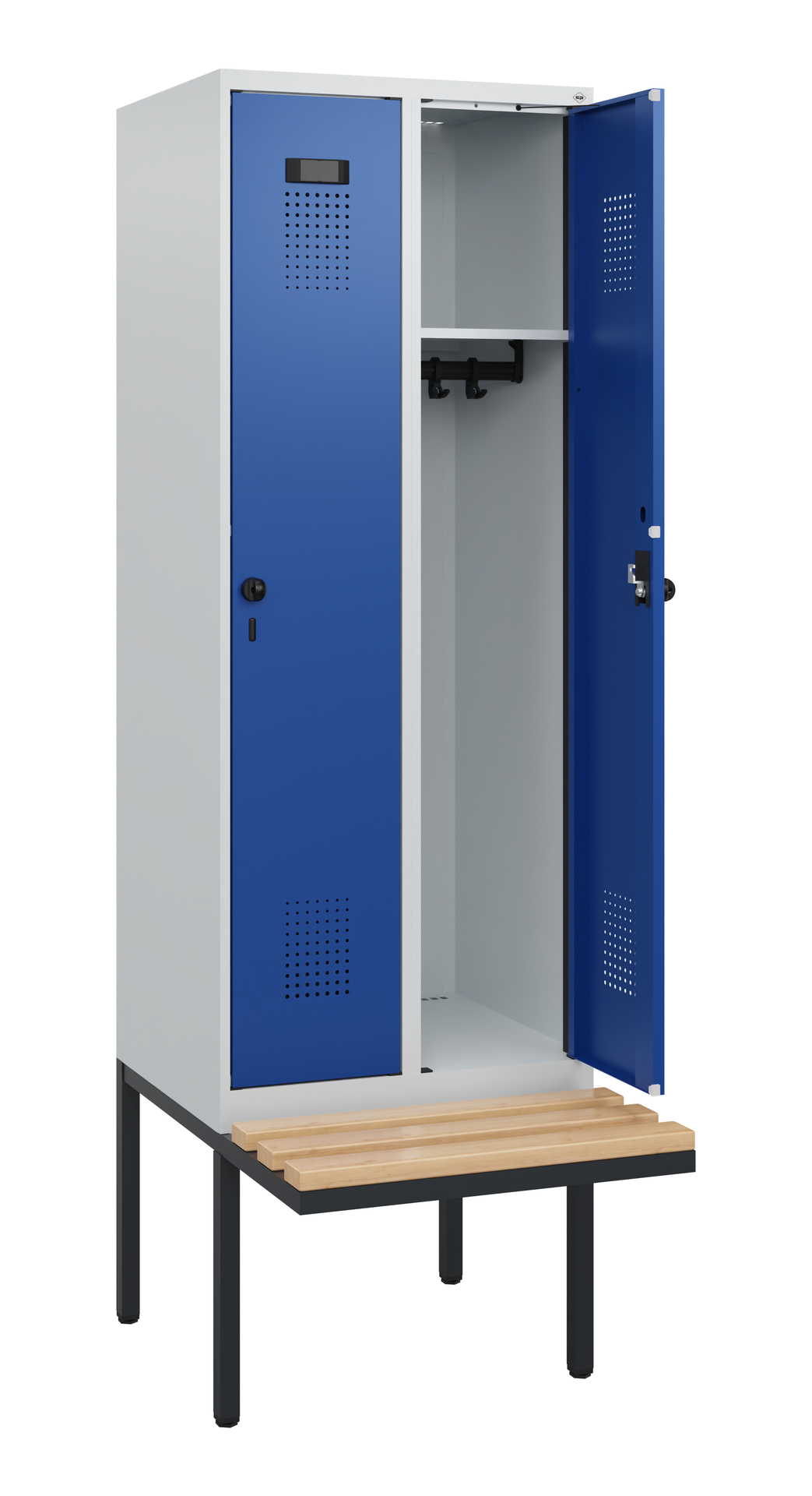 C+P Spind Evolo PLUS, Bank, 2 Abteile, 1950x600x81