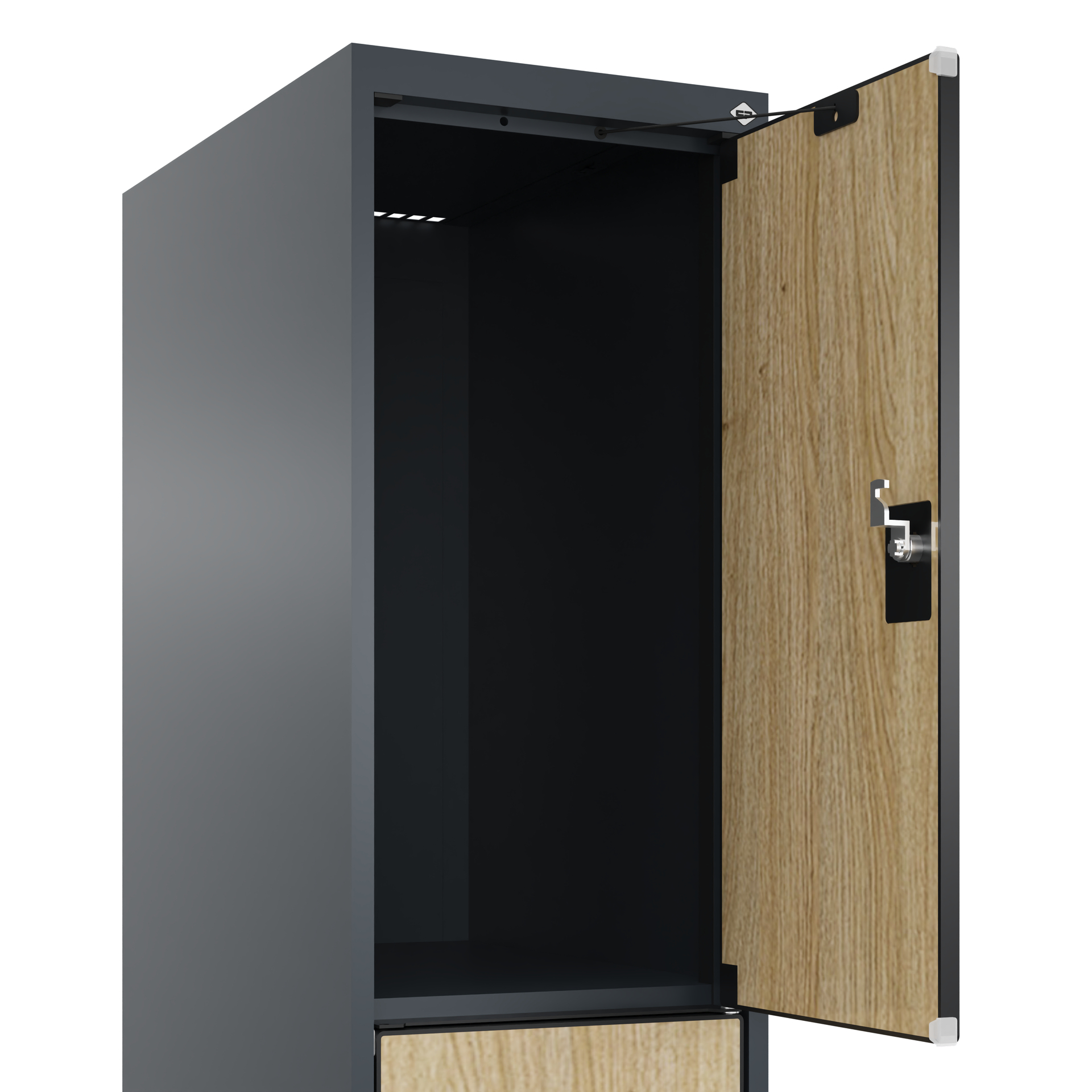C+P Schlie�fachschrank Evolo PLUS, F��e, 3 F�cher, 1950x300x500mm