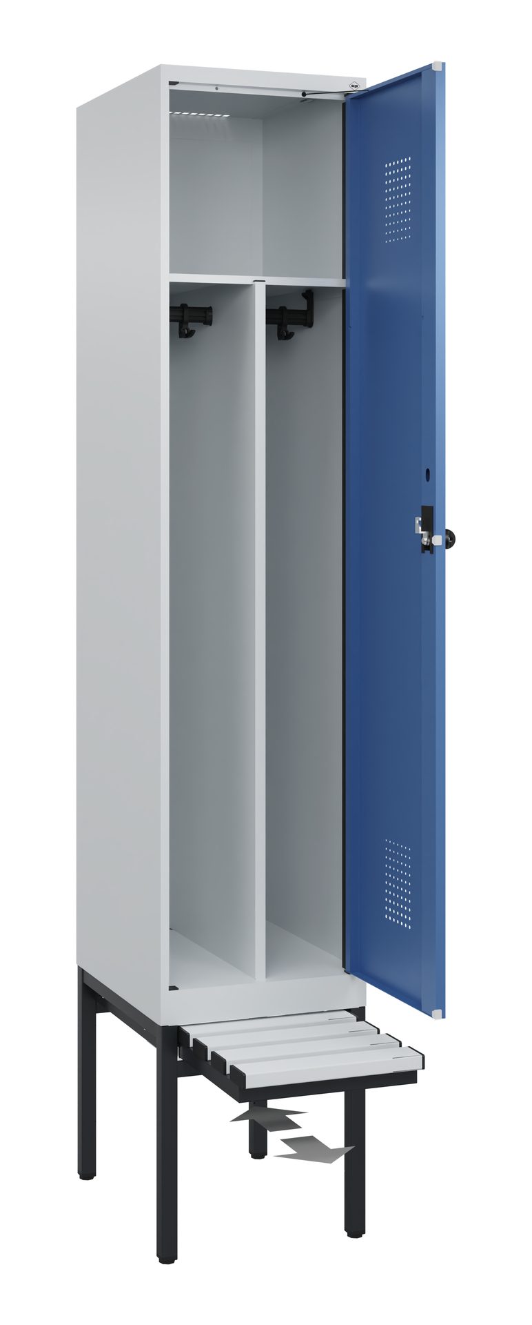 C+P Spind Evolo PLUS, Bank, 1 Abteil, 2120x400x815mm