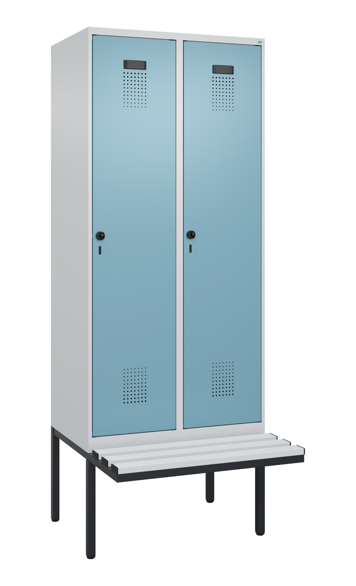 C+P Spind Evolo PLUS, Bank, 2 Abteile, 2120x800x81