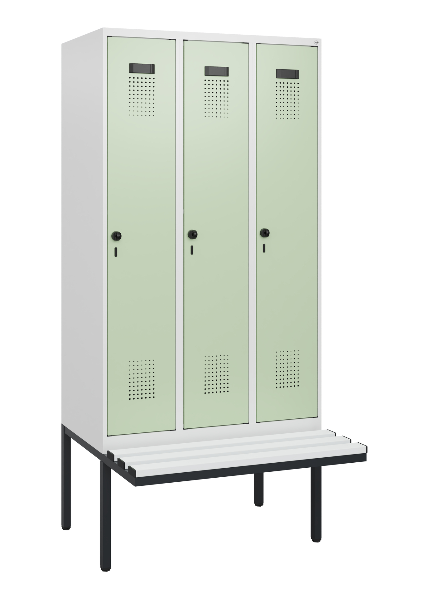C+P Spind Evolo PLUS, Bank, 3 Abteile, 1950x900x81