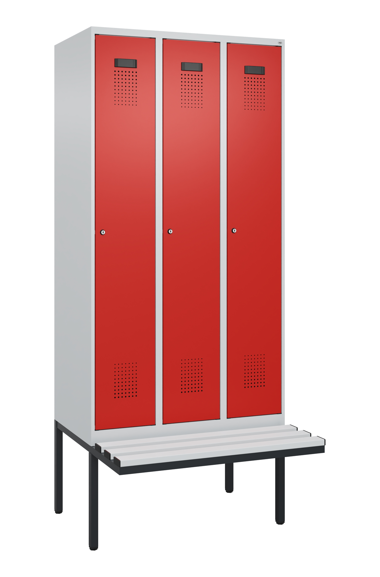 C+P Spind Evolo PLUS, Bank, 3 Abteile, 2120x900x81