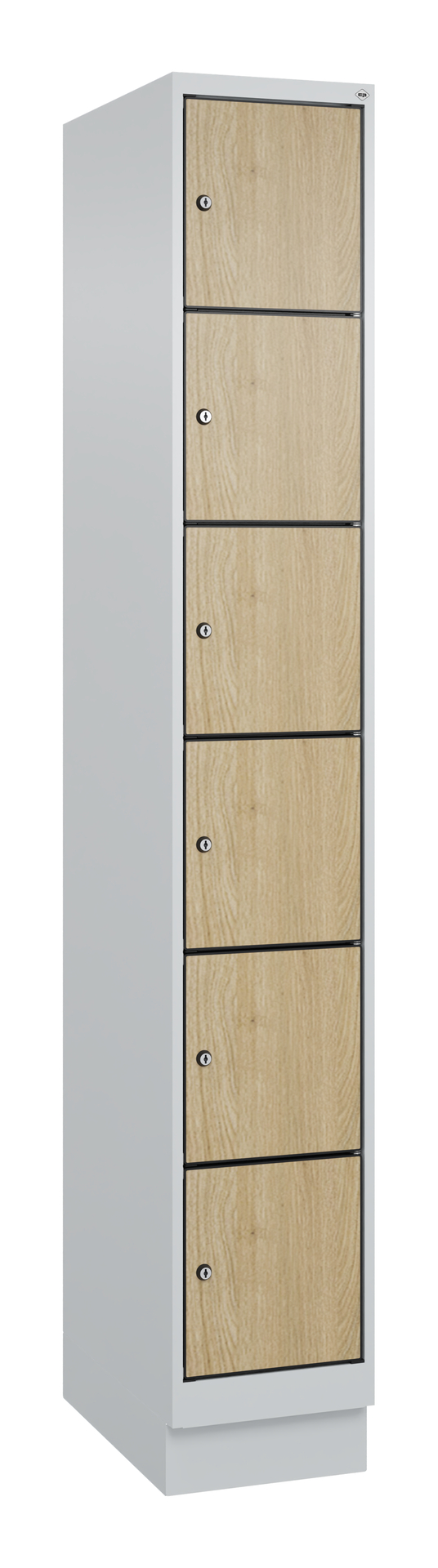 C+P Schlie�fachschrank Evolo PLUS, Sockel, 6 F�cher, 1950x300x500mm