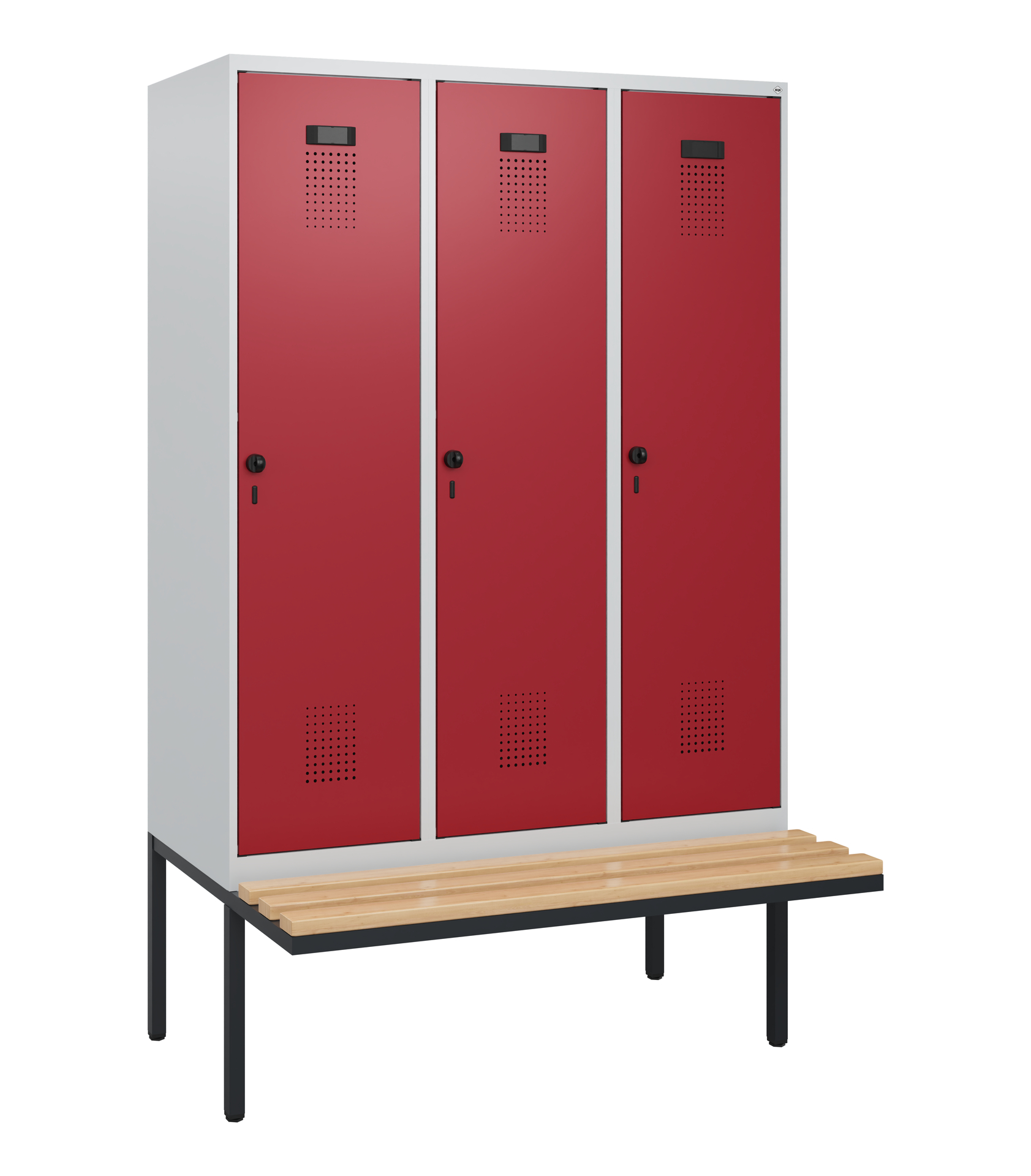 C+P Spind Evolo PLUS, Bank, 3 Abteile, 1950x1200x8