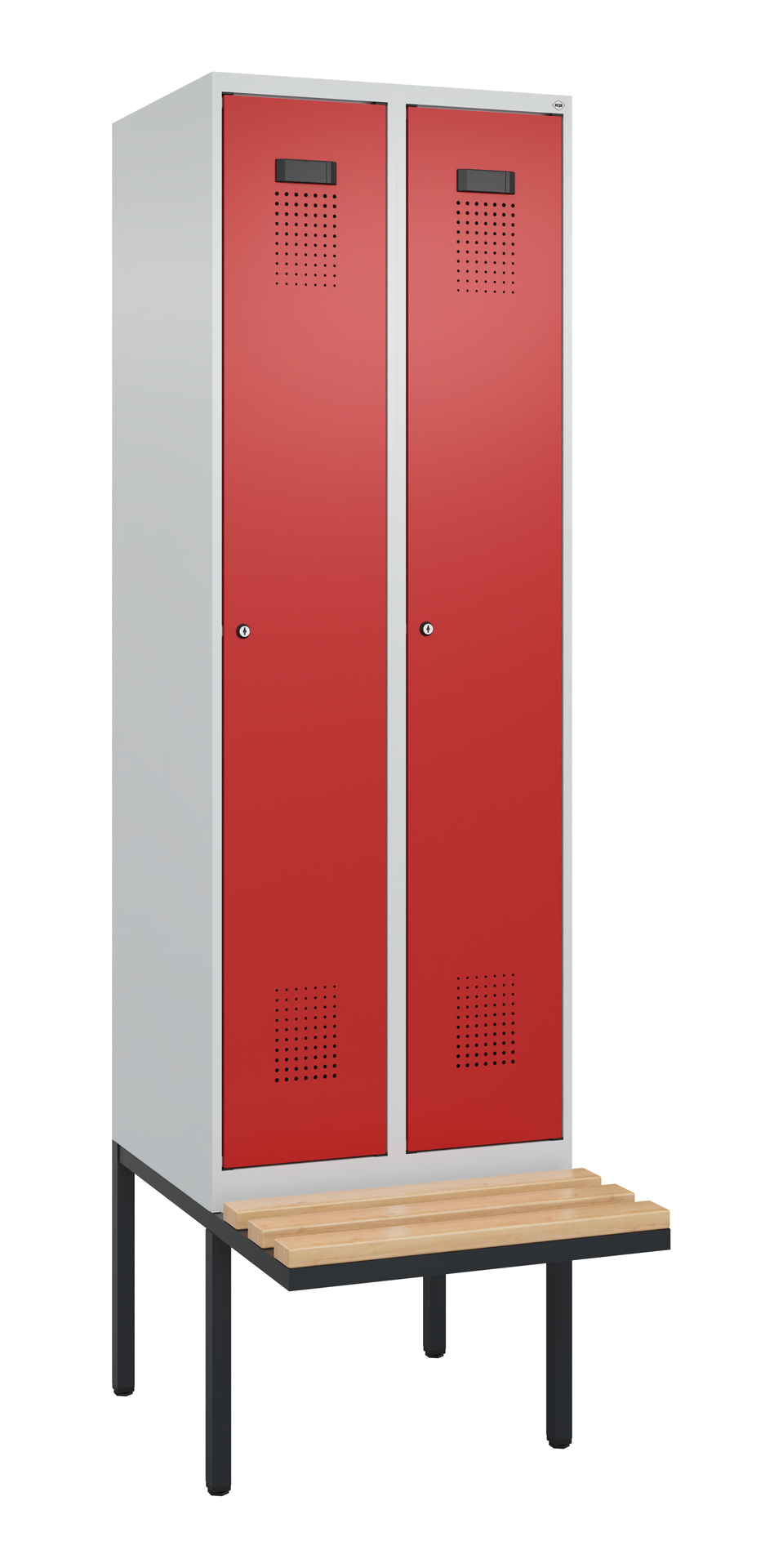 C+P Spind Evolo PLUS, Bank, 2 Abteil, 2120x600x815