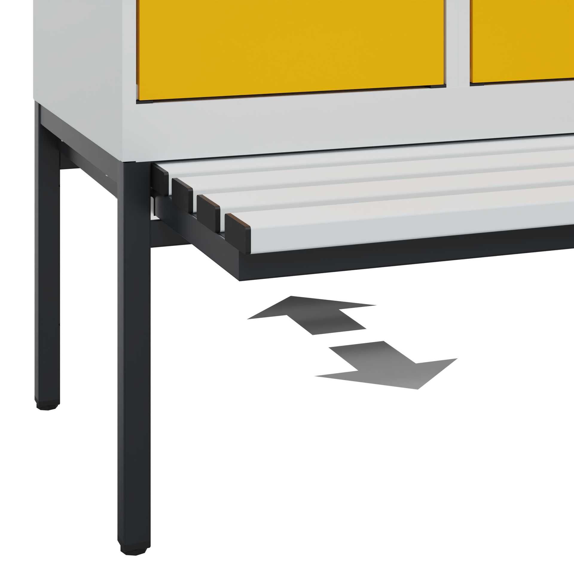 C+P Spind Evolo PLUS, Bank, 3 Abteile, 2120x1200x815mm