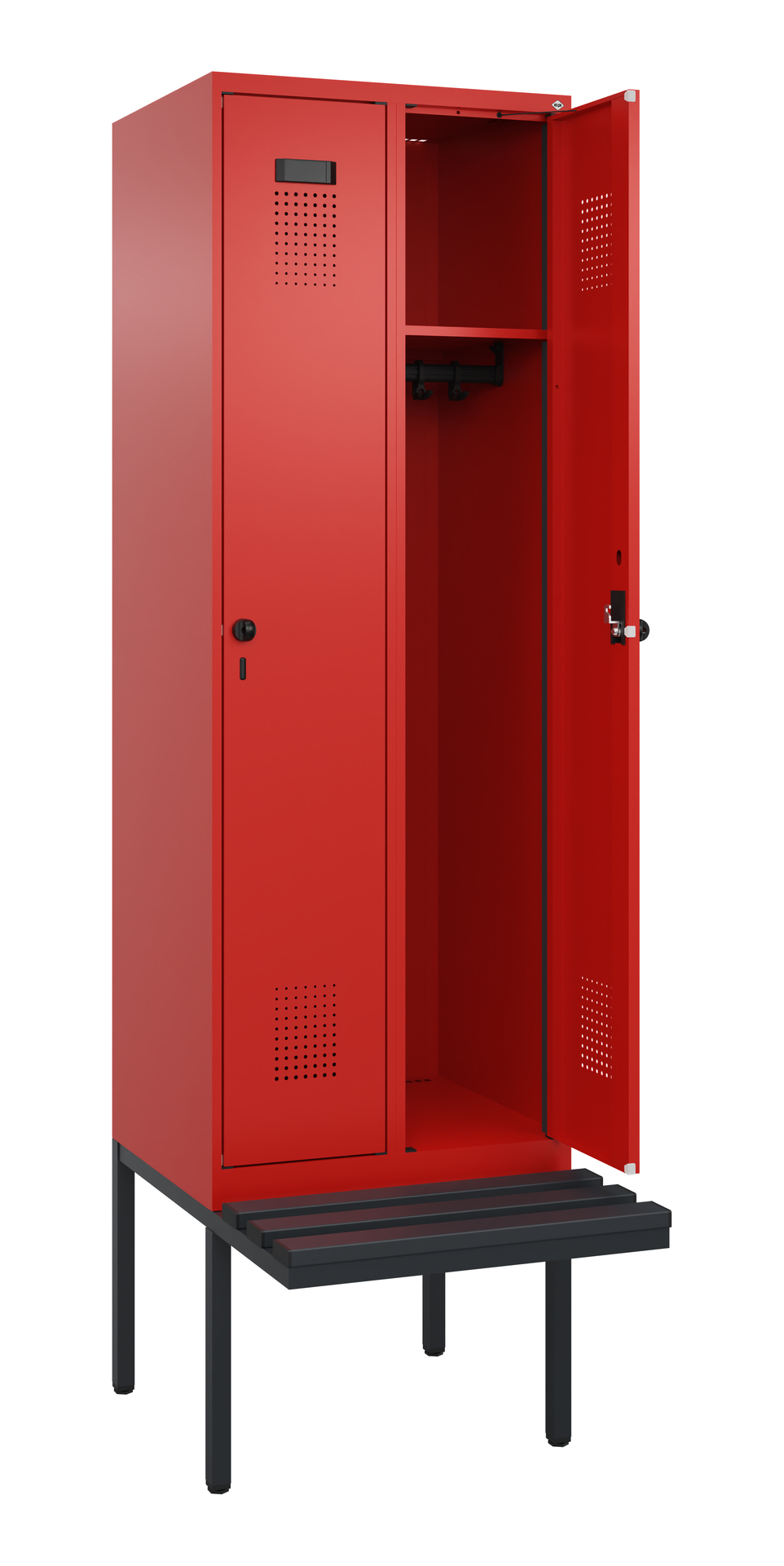 C+P Spind Evolo PLUS, Bank, 2 Abteil, 2120x600x815