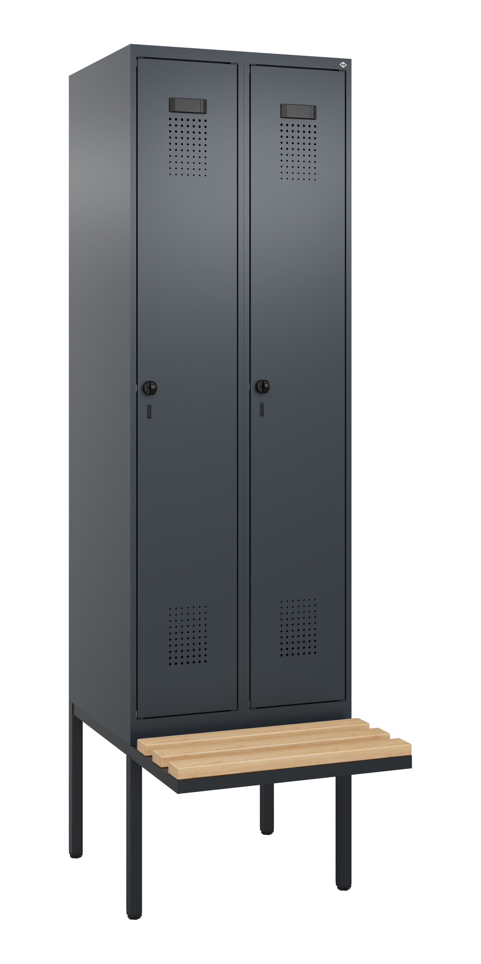 C+P Spind Evolo PLUS, Bank, 2 Abteil, 2120x600x815