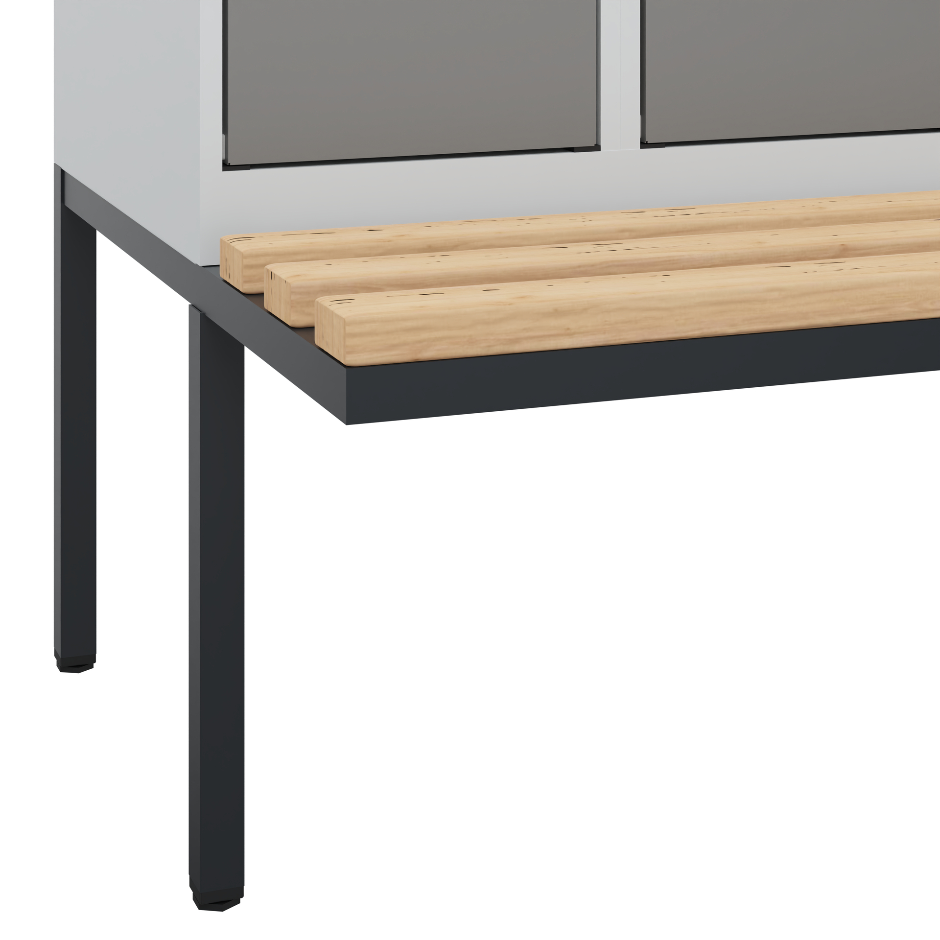 C+P Spind Evolo PLUS, Bank, 3 Abteile, 2120x900x81