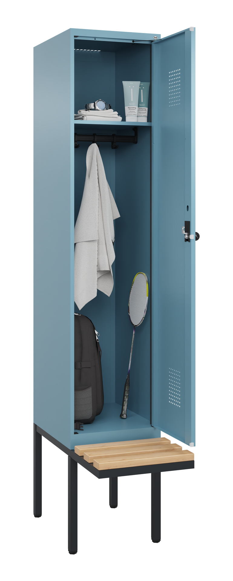 C+P Spind Evolo PLUS, Bank, 1 Abteile, 2120x400x81