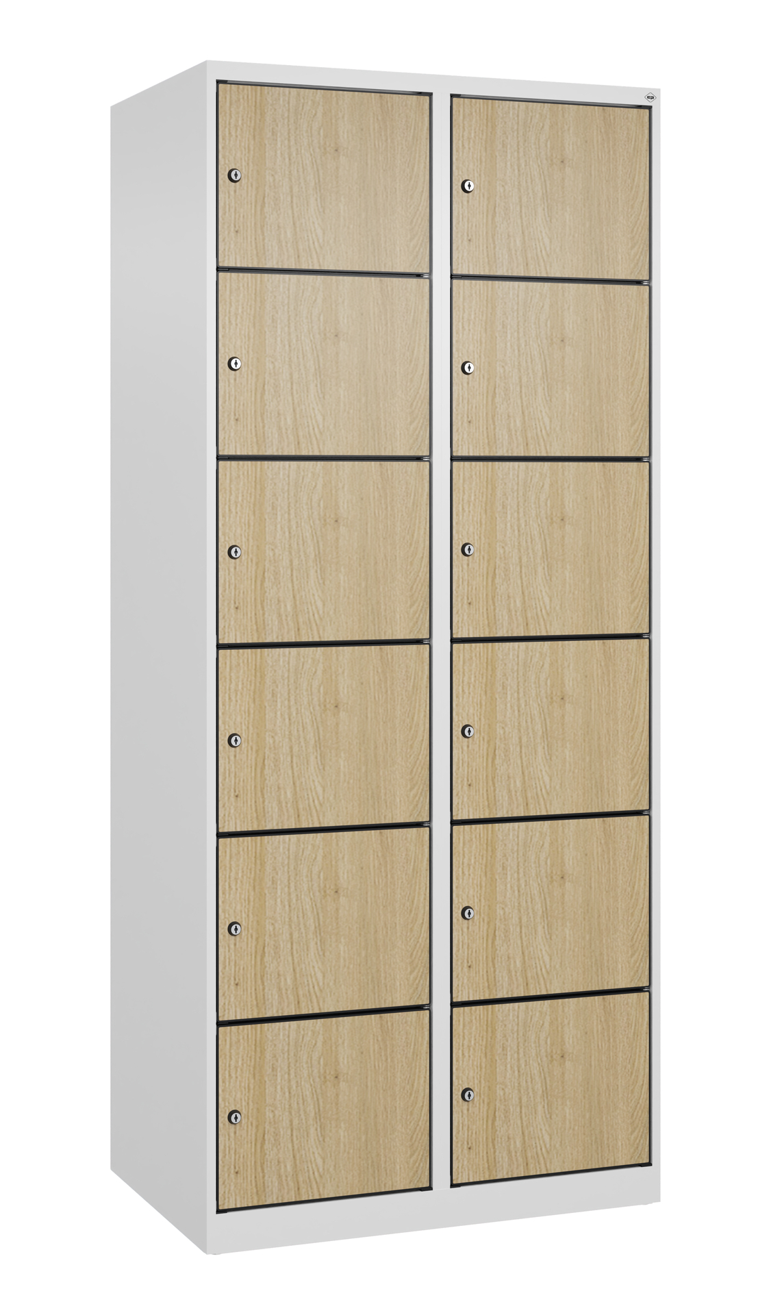 C+P Schlie�fachschrank Evolo PLUS, 12 F�cher, 1850x800x500mm