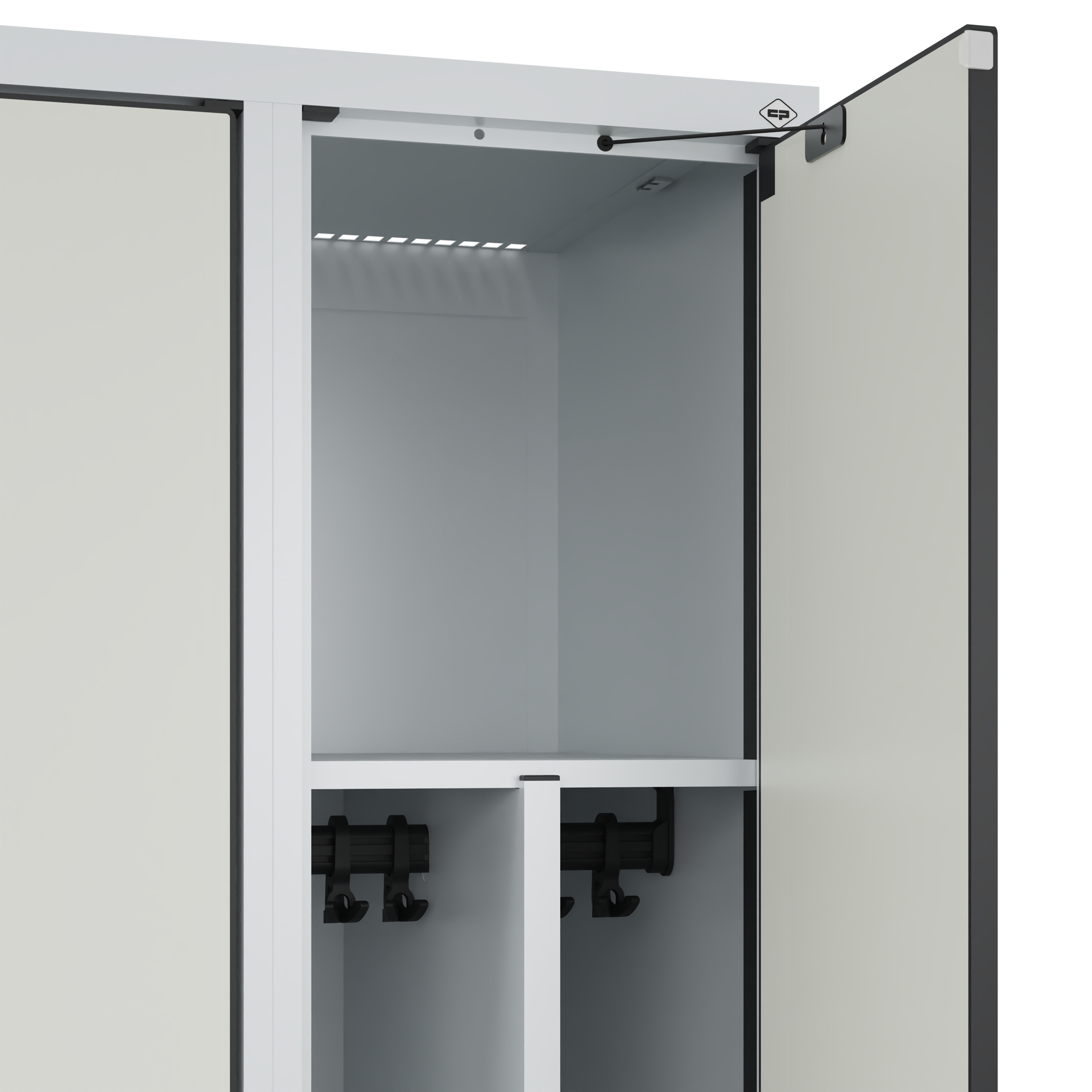 C+P Spind Evolo PLUS, Bank, 1 Abteil, 2120x300x815mm