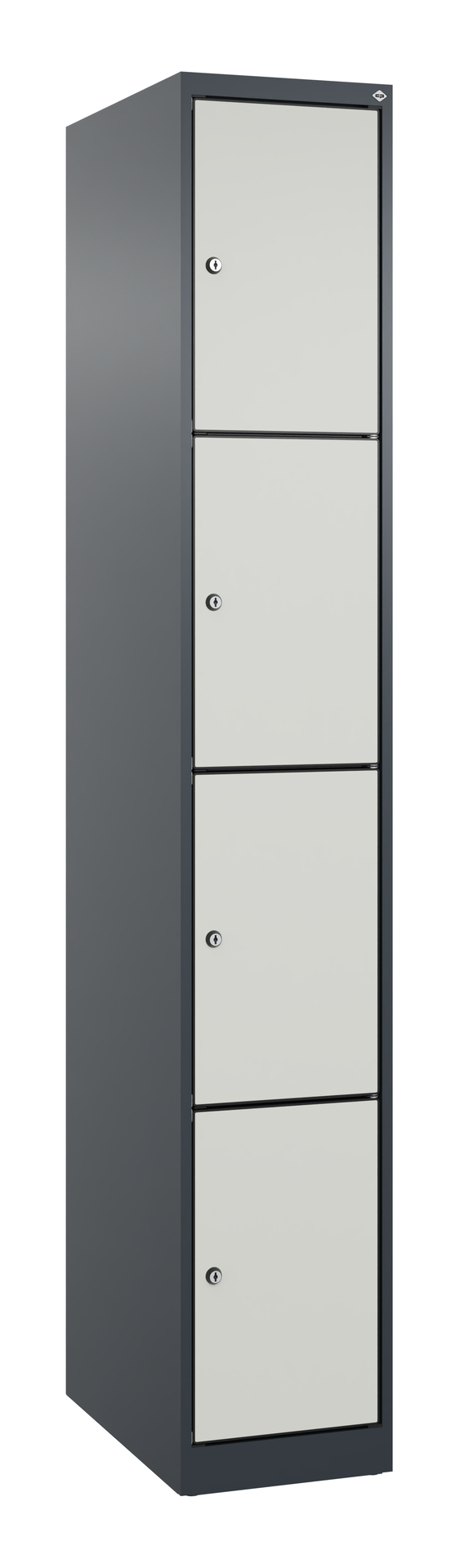C+P Schlie�fachschrank Evolo PLUS, 4 F�cher, 1850x300x500mm