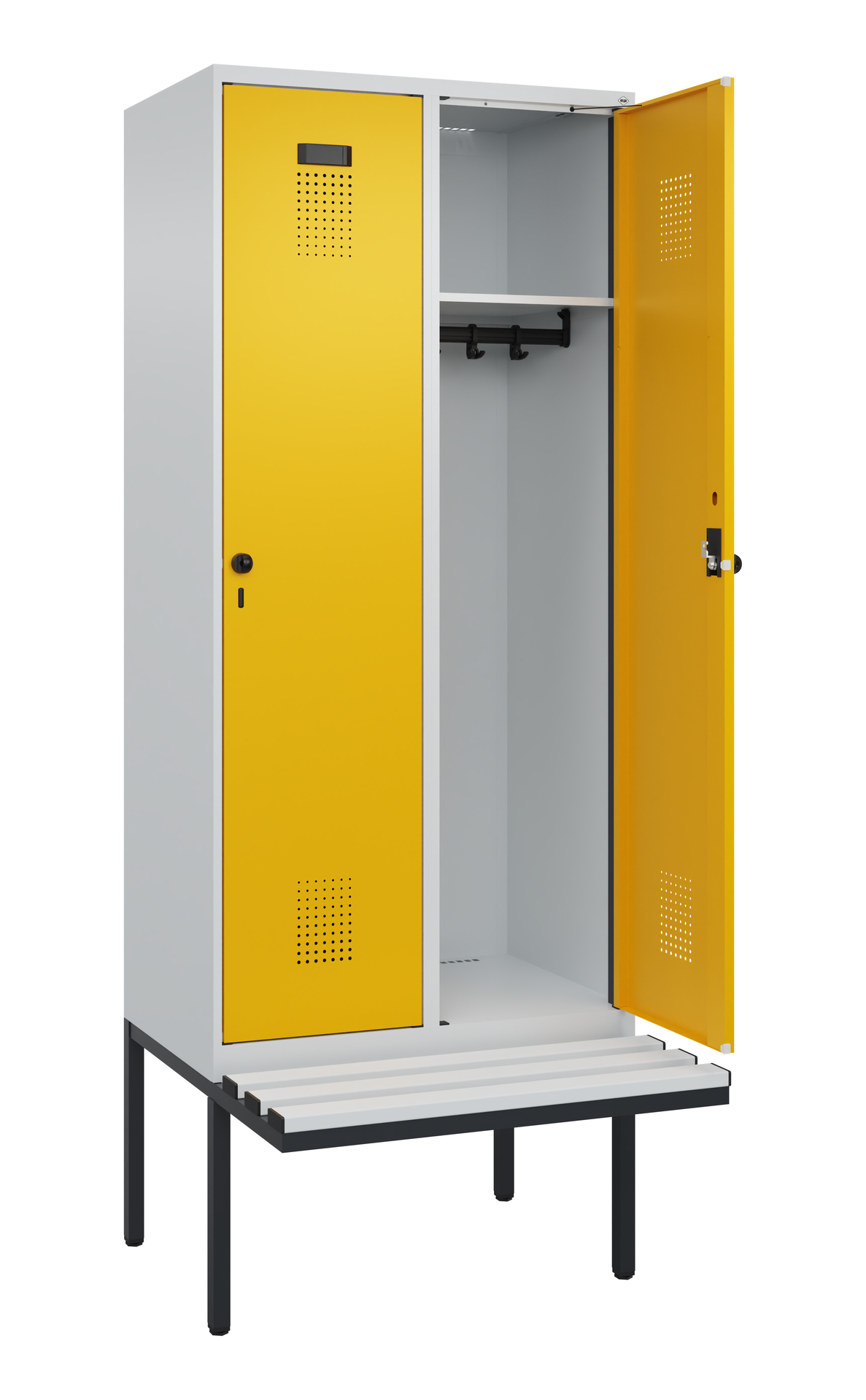 C+P Spind Evolo PLUS, Bank, 2 Abteile, 2120x800x81